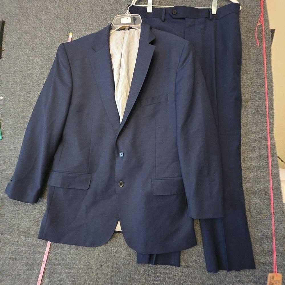 Brooks Brothers Explorer Classic Suit Mens 44 33x30 Blue Wool Blend 2 Piece